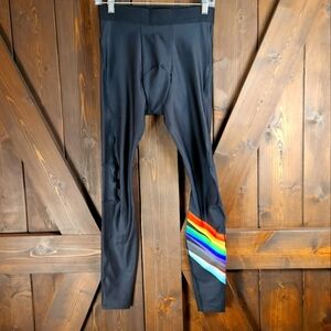 Peloton Pride Flag Men’s Workout Leggings Rainbow Size Medium